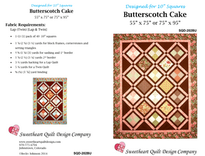 'Butterscotch Cake' Quilt Pattern