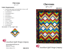 Load image into Gallery viewer, &#39;Chevrons&#39; Quilt Pattern