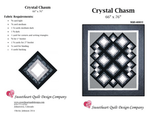 Load image into Gallery viewer, &#39;Crystal Chasm&#39; Quilt Pattern