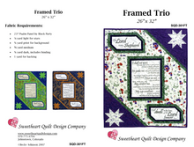 Load image into Gallery viewer, &#39;Framed Trio&#39; Quilt Pattern