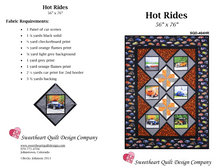 Load image into Gallery viewer, &#39;Hot Rides&#39; Quilt Pattern