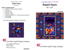 Load image into Gallery viewer, &#39;Panel Stars&#39; Quilt Pattern