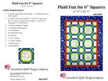 Load image into Gallery viewer, &#39;Plaid Fun for 6&quot; Squares&#39; Quilt Pattern