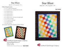 Load image into Gallery viewer, 'Star Blast' Quilt Pattern