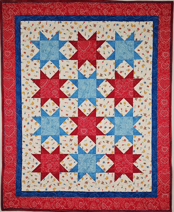 'Criss-Cross Stars' Quilt Pattern