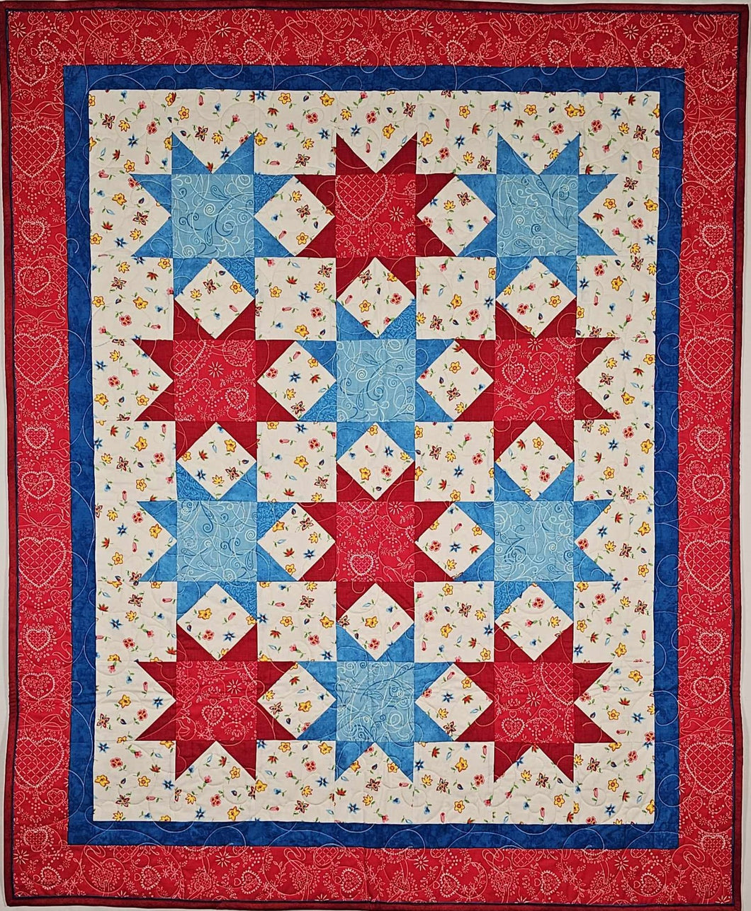 'Criss-Cross Stars' Quilt Pattern