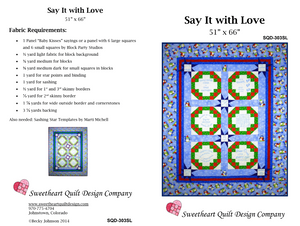 'Say It with Love' Quilt Pattern