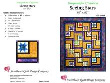 Load image into Gallery viewer, &#39;Seeing Stars&#39; Quilt Pattern