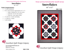 Load image into Gallery viewer, &#39;Snowflakes&#39; Quilt Pattern