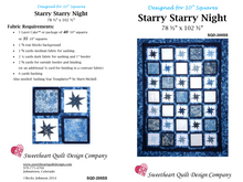 Load image into Gallery viewer, &#39;Starry, Starry Night&#39; Quilt Pattern