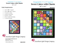 Load image into Gallery viewer, &#39;Sweet Cakes with Charm&#39; Quilt Pattern